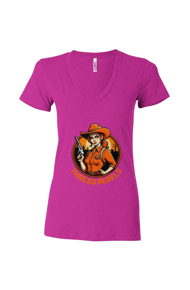 Women’s Triblend Deep V-Neck Tee