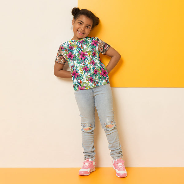 All over print Kids crew neck t-shirt